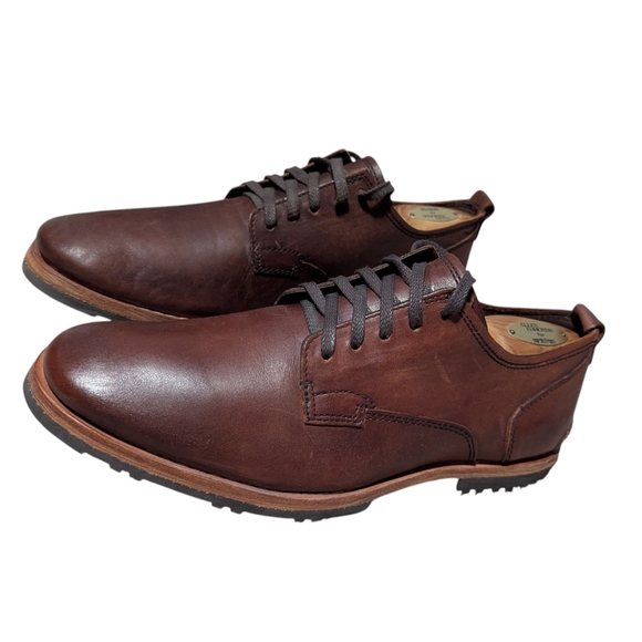 New" Timberland Men's Brown Leather Plain Toe Oxfords Size US 9 - D - Picture 3 of 16
